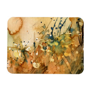 Abstraktes Aquarell und alter Hintergrund Magnet