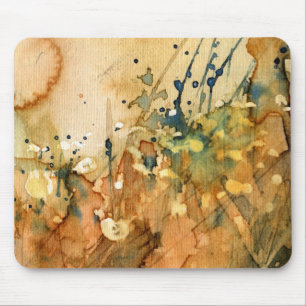 Abstraktes Aquarell und alter Hintergrund Mousepad