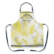 Abstraktes Aquarellbake Shoppel Gelbe Krawatte
