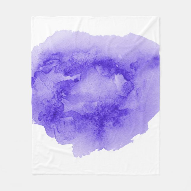 Abstraktes Aquarellbild mit flüssigem Hintergrund Fleecedecke (Vorderseite)