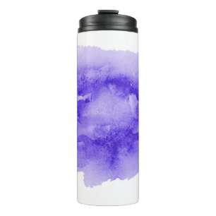Abstraktes Aquarellbild mit flüssigem Hintergrund Thermosbecher