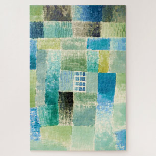 Abstraktes Aquarellfenster von Paul Klee Puzzle