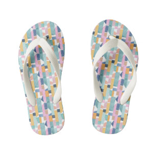 Abstraktes Aquarellmuster Kinderbadesandalen
