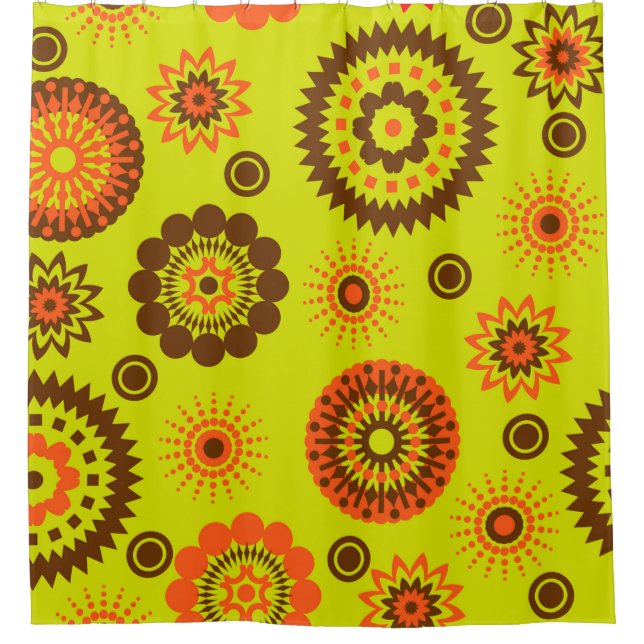 abstraktes Aquarellpapier mit Hintergrundfarbe Duschvorhang (Vorderseite)
