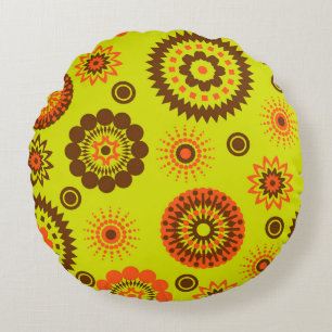 abstraktes Aquarellpapier mit Hintergrundfarbe Rundes Kissen
