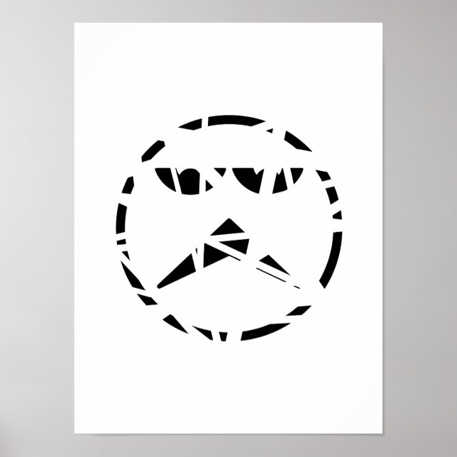 Abstraktes Asymmetrie-Poster Poster (Vorne)