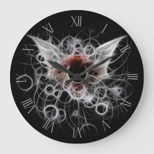 Abstraktes Auge Große Wanduhr