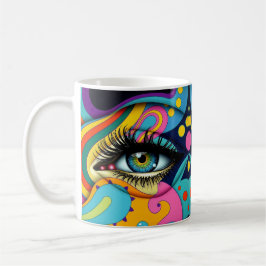 abstraktes Auge Kaffeetasse