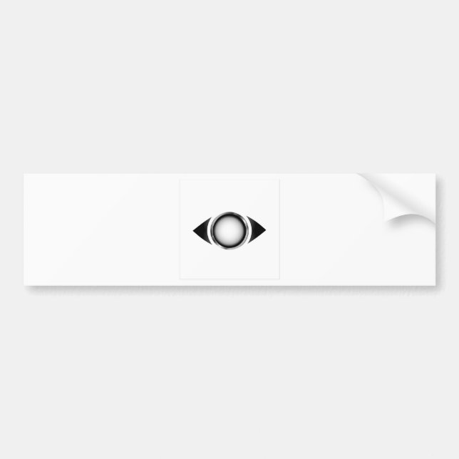Abstraktes Auge mit Iris 3d Autoaufkleber (Vorne)