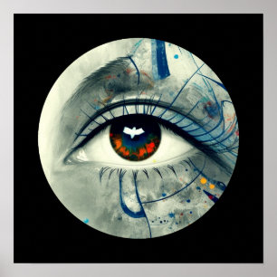 Abstraktes Auge Poster