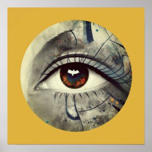 Abstraktes Auge Poster