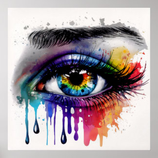 Abstraktes Auge Poster