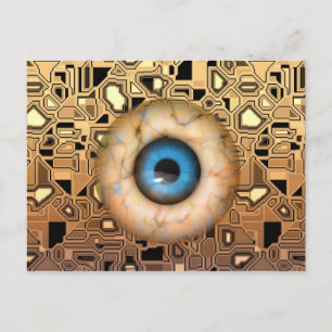 Abstraktes Auge Postkarte