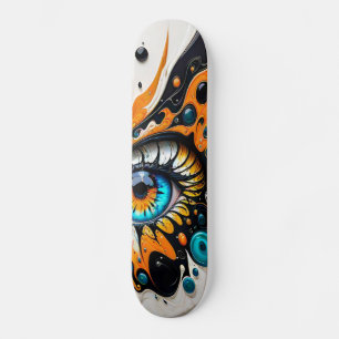 Abstraktes Auge Skateboard