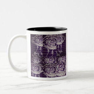 Abstraktes Auge Zweifarbige Tasse