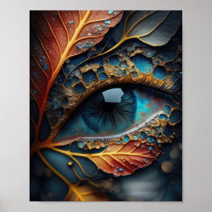 Abstraktes Augendesign Poster