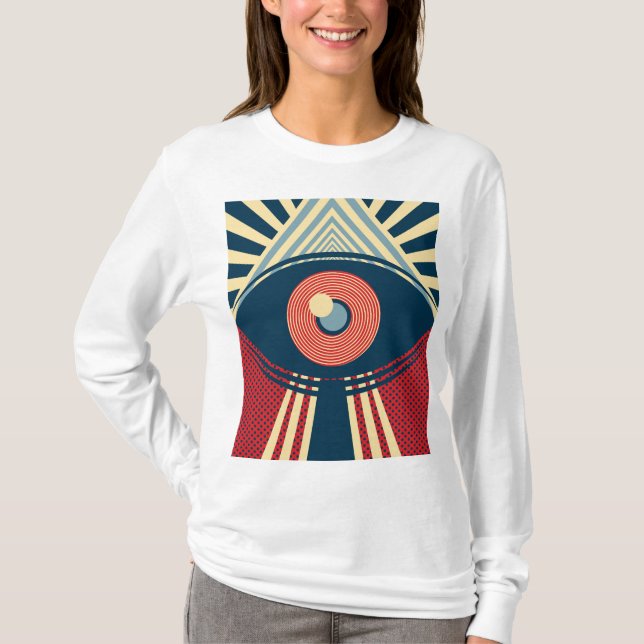 Abstraktes Augendesign    T-Shirt (Vorderseite)