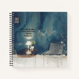 Abstraktes Aurelius Eternity Quote Journal Notizbuch