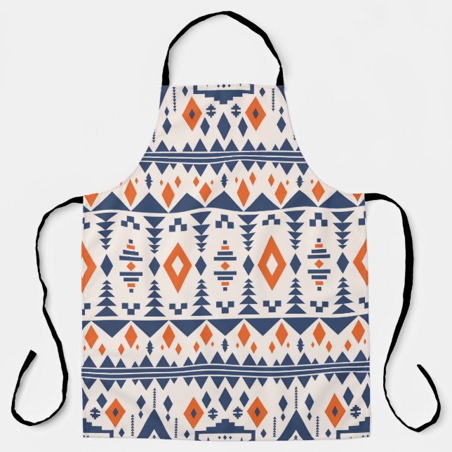 Abstraktes Aztec geometrisches, nahtloses Muster. Schürze (Vorderseite)