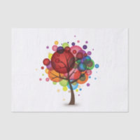 Abstraktes Ballon-Baum-Seidenpapier