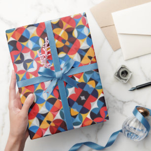 Abstraktes Bauhaus-Muster Kunst-Geschenkpapier Geschenkpapier