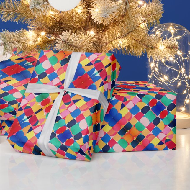 Abstraktes Bauhaus-Musterkunstpapier Geschenkpapier (Feiertage)