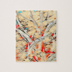 Abstraktes Baumpuzzle Puzzle