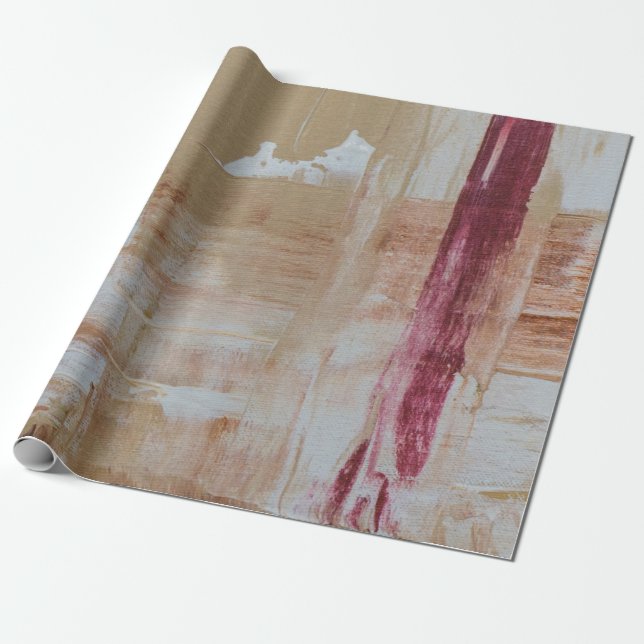 Abstraktes Bild braun-weiß Geschenkpapier (Ungerollt)
