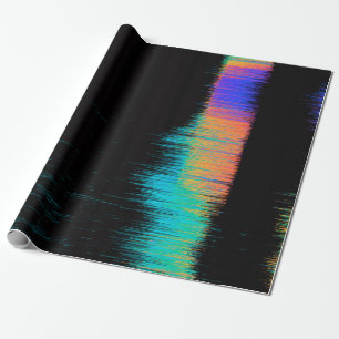 Abstraktes Bild eines fehlerhaften LED-Bildschirms Geschenkpapier