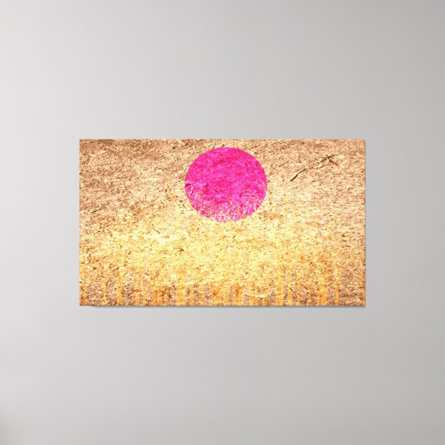 Abstraktes Bild im Sonnenuntergang 2 Leinwanddruck (Vorderseite)