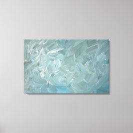 Abstraktes Bild mit blauem Ton Leinwanddruck