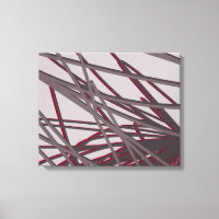 Abstraktes Bio Lineardesign | Gray & Burgund