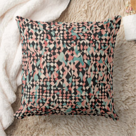 Abstraktes Bio Muster in Pastell Kissen