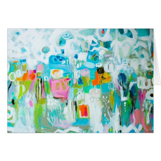 Abstraktes Blau (Vorderseite (Horizontal))