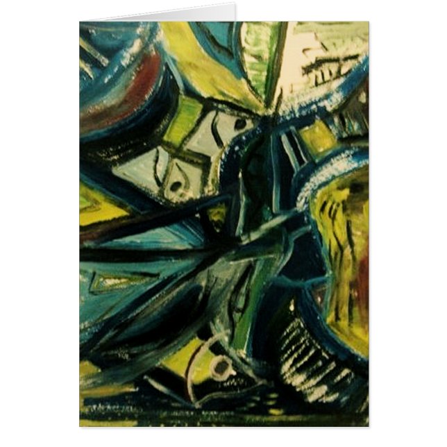 Abstraktes Blau (Vorne)