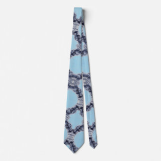Abstraktes Blau Krawatte