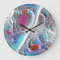 Abstraktes Blau und Weiß - Rosa und Cyan-Fraktal