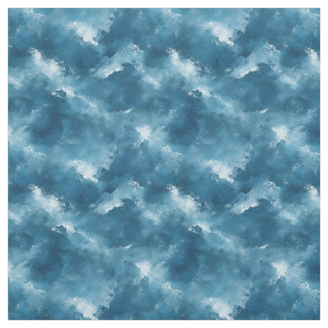 Abstraktes Blau und Weiß Stoff (Muster)