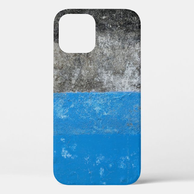 Abstraktes Blau-Weiß-Bild Case-Mate iPhone Hülle (Rückseite)