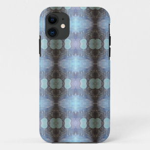 Abstraktes blauer Mixed Media Style Nahtloses Must Case-Mate iPhone Hülle