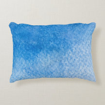 Abstraktes blaues Aquarellbild. Handgefertigt