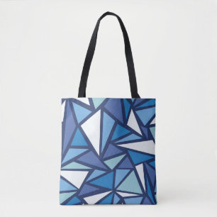 Abstraktes blaues Eis Crsytal Muster