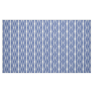 Abstraktes Blaues geometrisches Muster Stoff