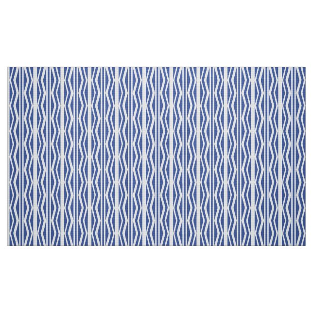 Abstraktes Blaues geometrisches Muster Stoff (Fat Quarter (45,7 x 55,9 cm))