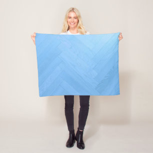 Abstraktes blaues Holzfußboden   Fleecedecke