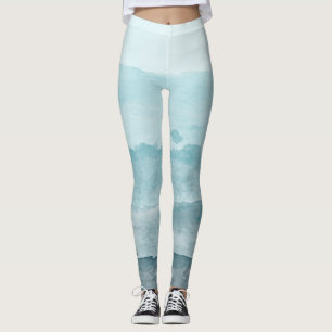 Abstraktes blaues Meer Leggings