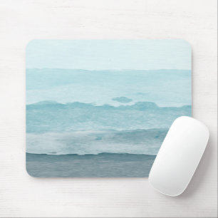 Abstraktes blaues Meer Mousepad
