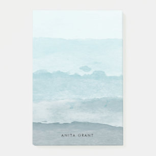 Abstraktes blaues Meer Post-it Klebezettel