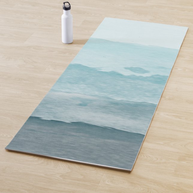 Abstraktes blaues Meer Yogamatte (Beispiel)