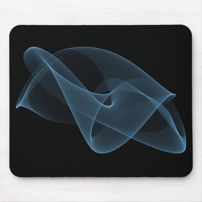 Abstraktes blaues Mousepad (Vorne)